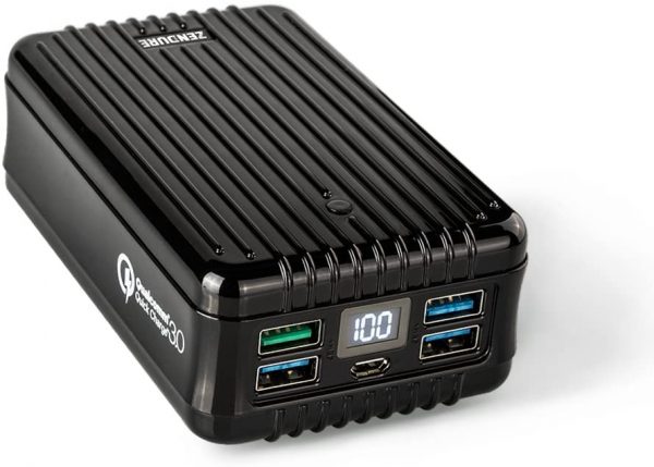 Zendure Power Bank, Quick Charge 3.0 A8 QC External Battery 26800mAh with Qualcomm QC 3.0 Super High Capacity Portable Charger with LED Display for Samsung, iPhone etc.- Black - Image 9