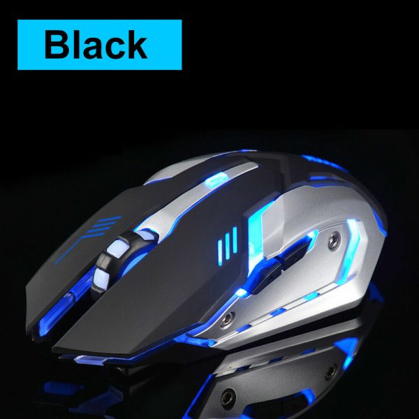 LED Wired / Wireless Rechargeable USB Optical Ergonomic Gaming Mouse Laptop PC