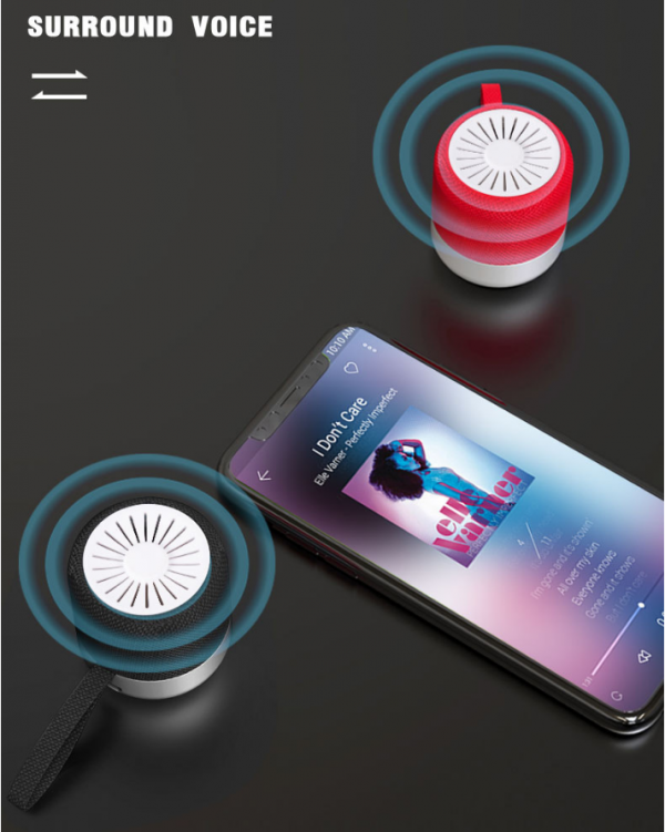 Travel Case Packed, Pro Portable Bluetooth Speaker with Custom Bass Radiator, Brief Design, IP67 Waterproof, Perfect Mini Speaker for Shower, Room, Bike, Car - Image 2